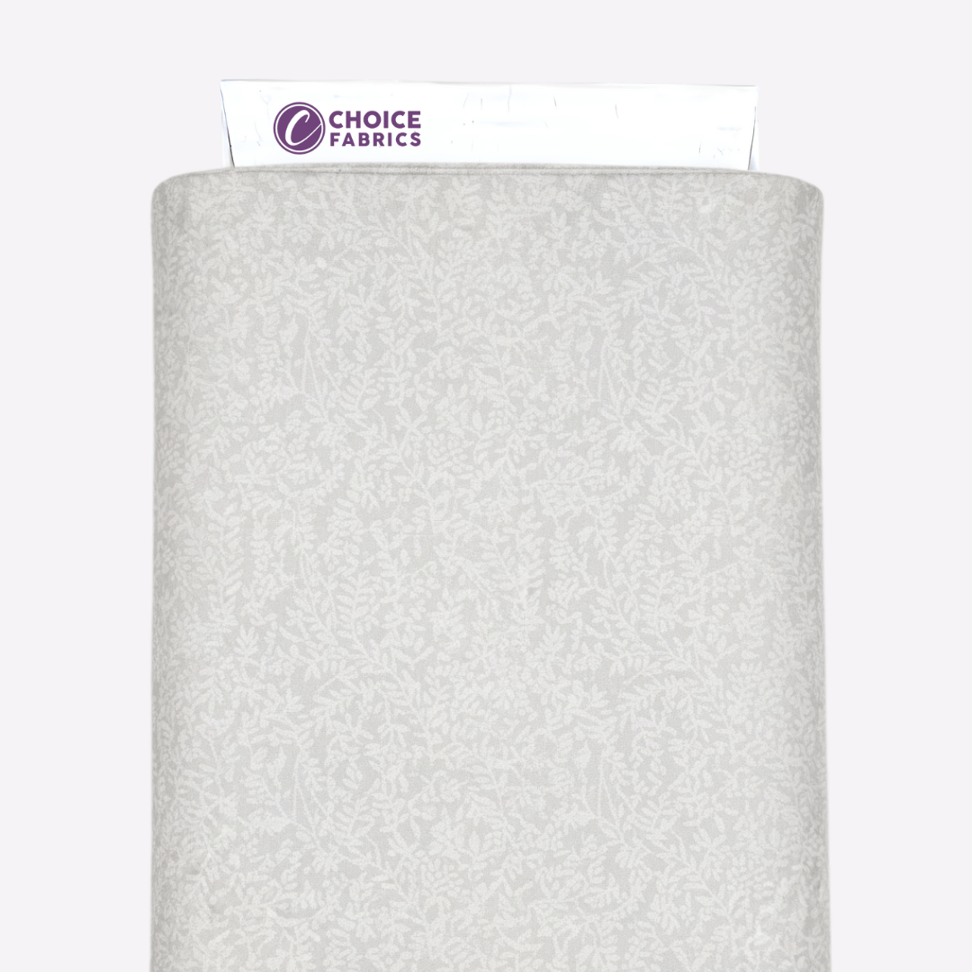 Tone on Tone 108" Supreme Backings - White on White Vines (3-Yard Pack)