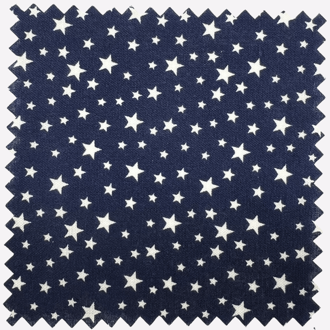 Patriotic Stars 108" Supreme Backings - White Stars on Navy
