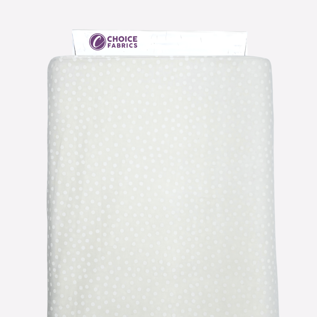 Tone on Tone 108" Supreme Backings - White on White Dots (3-Yard Pack)
