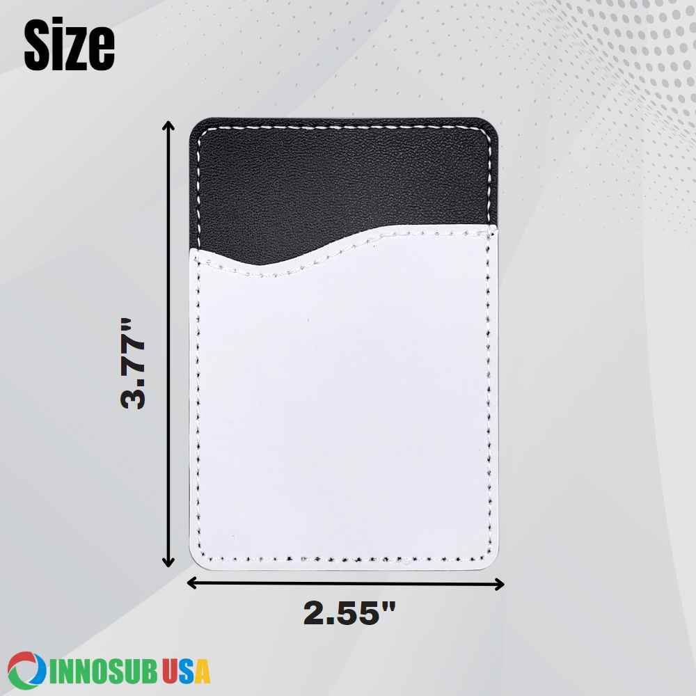 Sublimation Blanks Pu Leather Card Holder For Sublimation Printing-Black / Adhesive Sublimation Blanks Pu Leather Card Holder For Sublimation Printing-Black / Adhesive