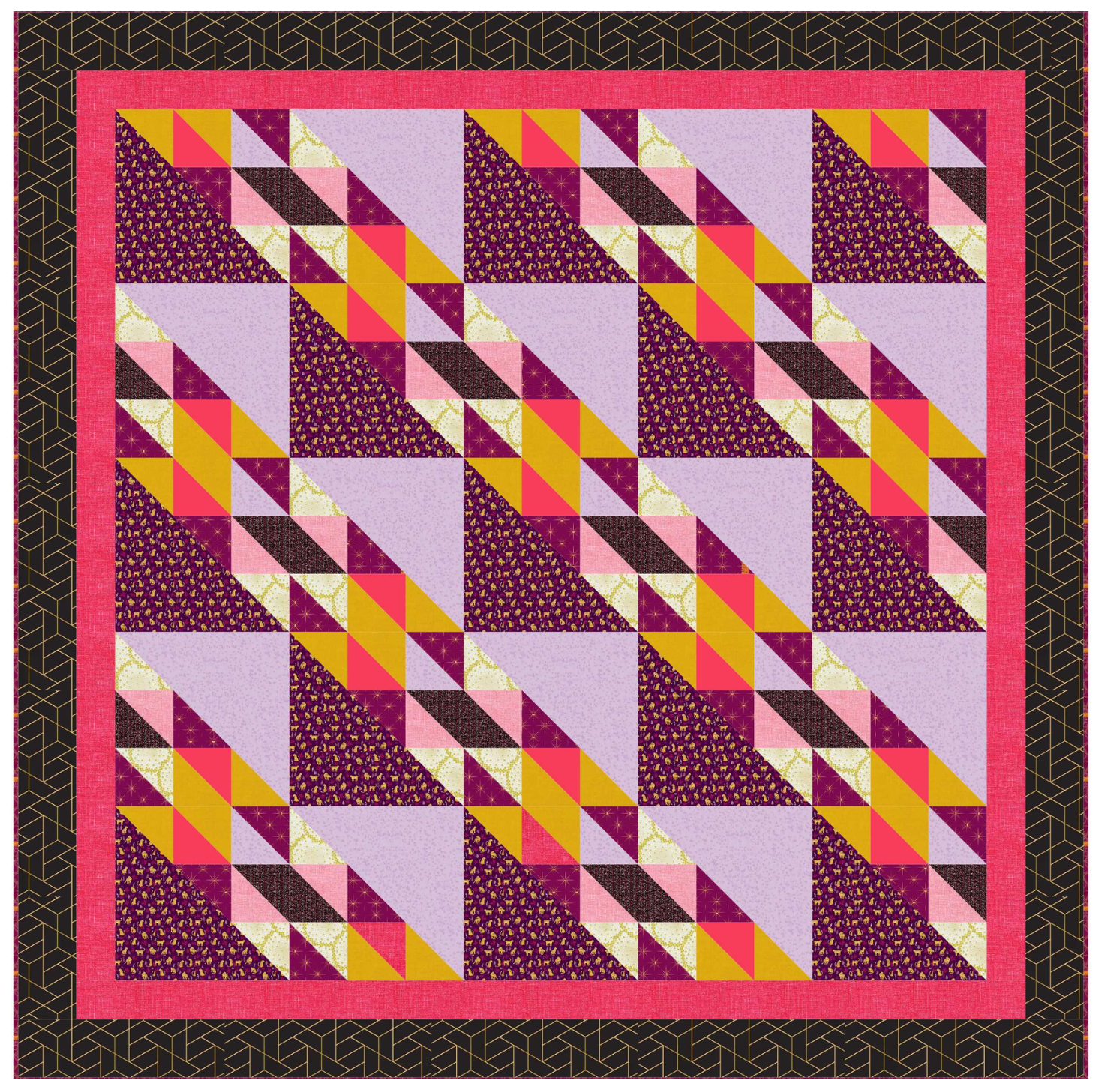 Cheeky Leopard - Quilt Kit