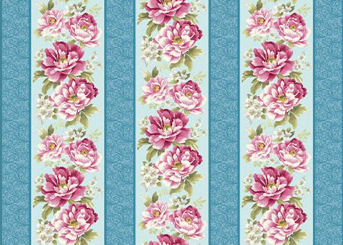 Camellia - Stripe - Sky