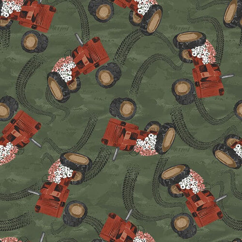 Rise with the Sun - Tractors - Dark Green