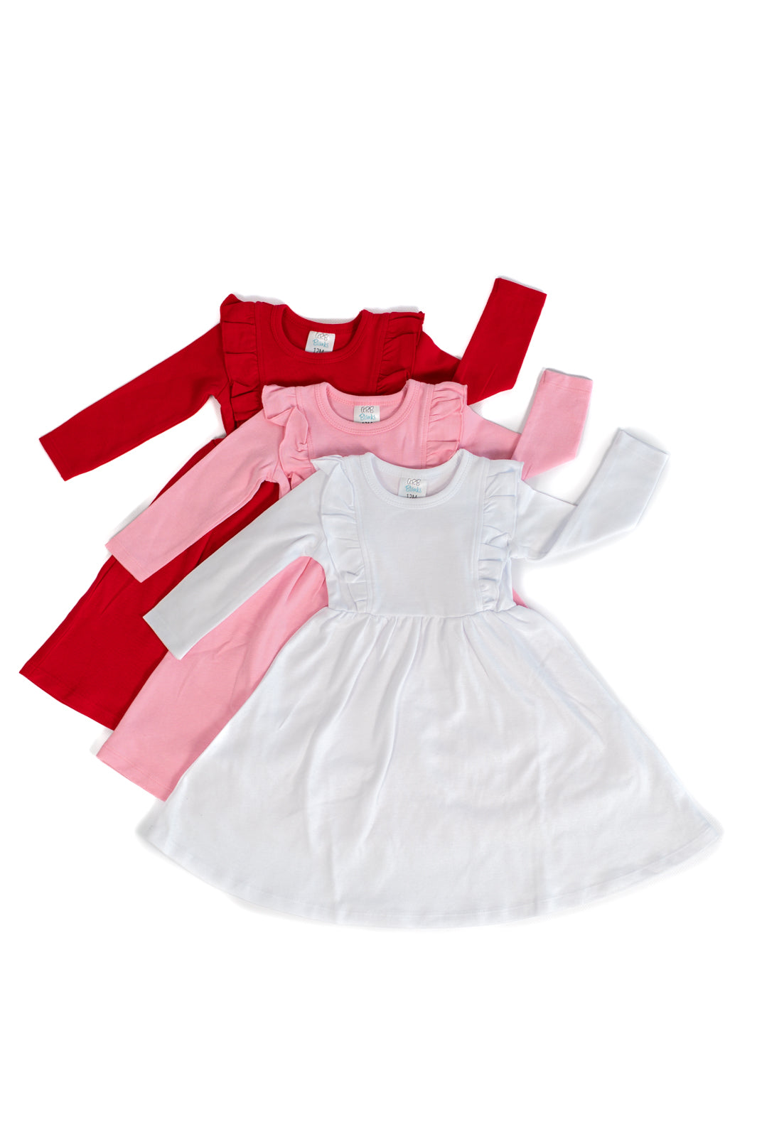 Girl's Twirl Empire Waist Long Sleeve Dress