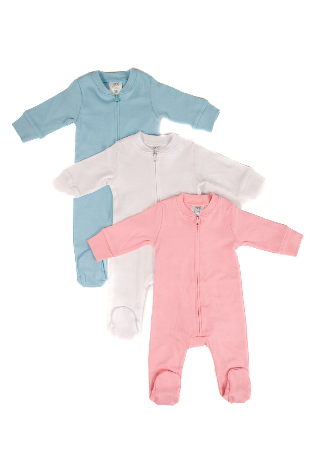 Unisex Zippered One Piece Footie