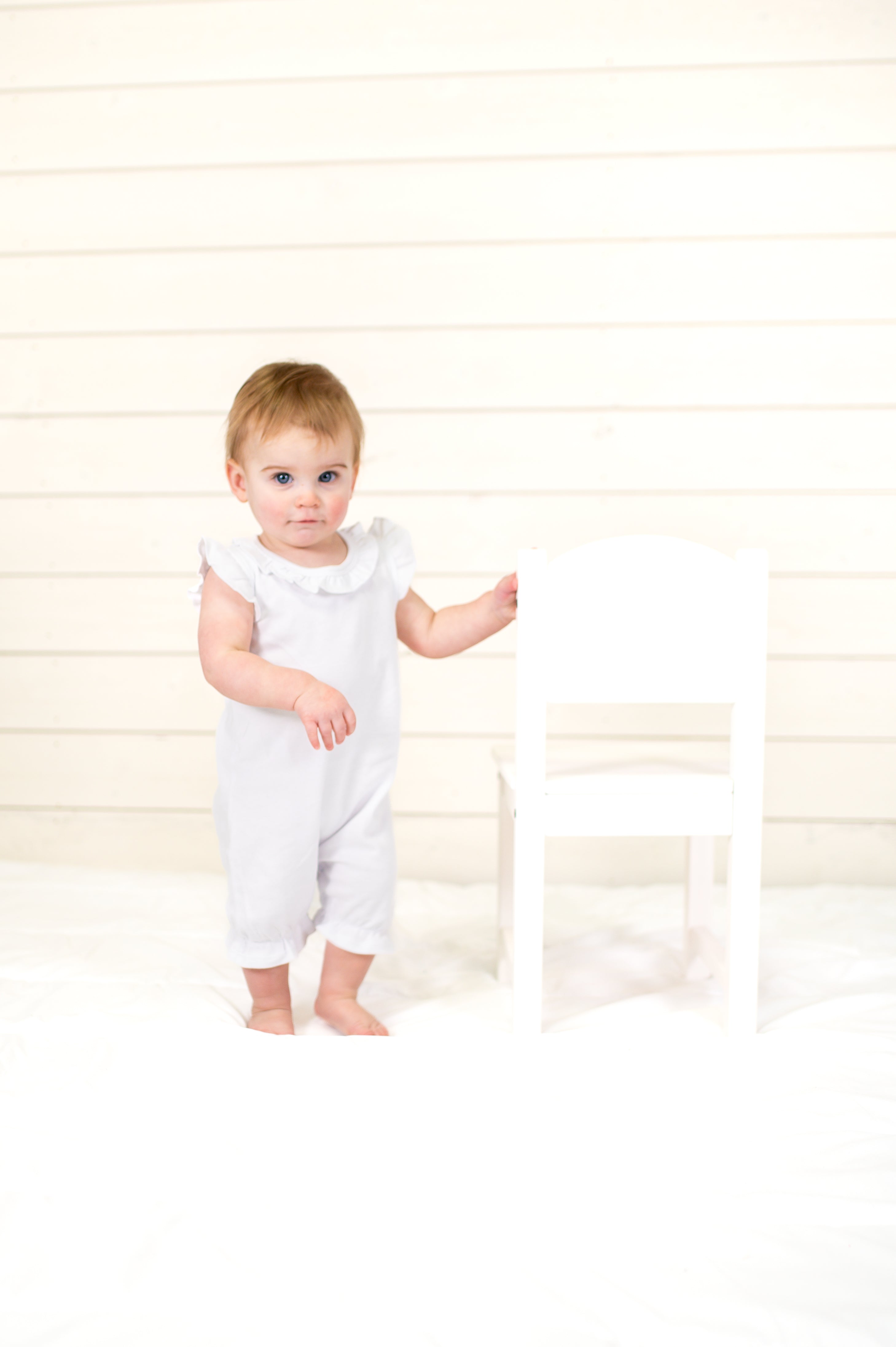 Girl's Angel Sleeve Rompers