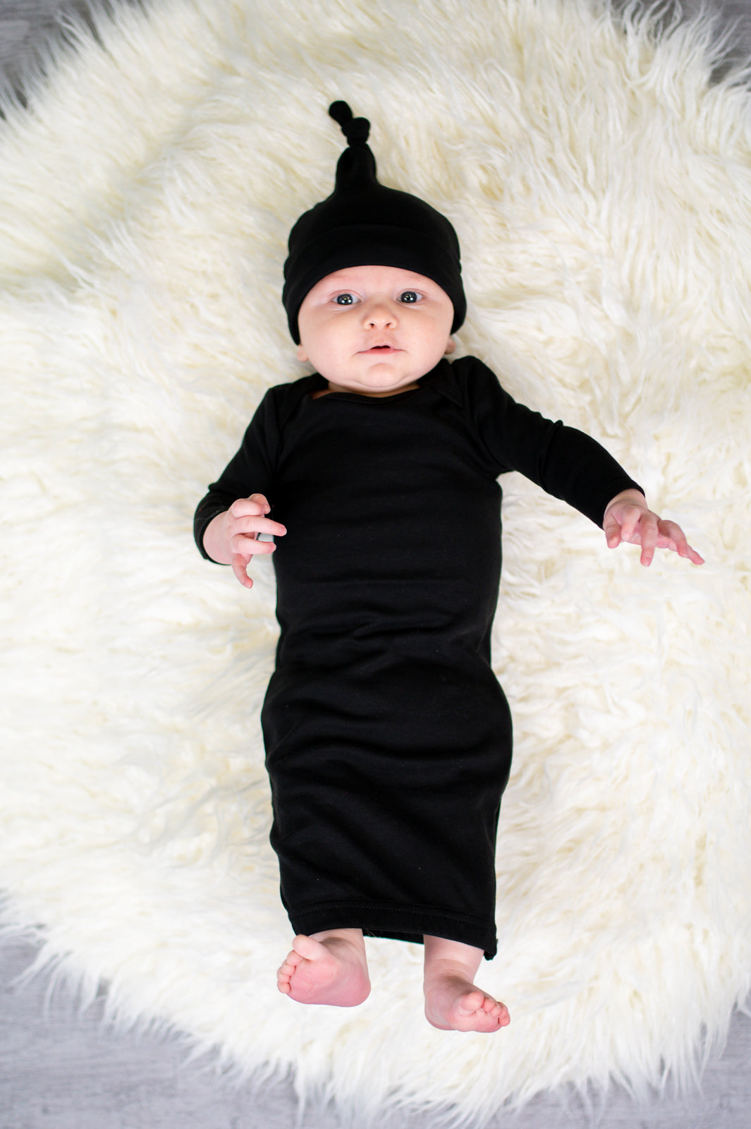 Unisex Long Sleeve Baby Gown