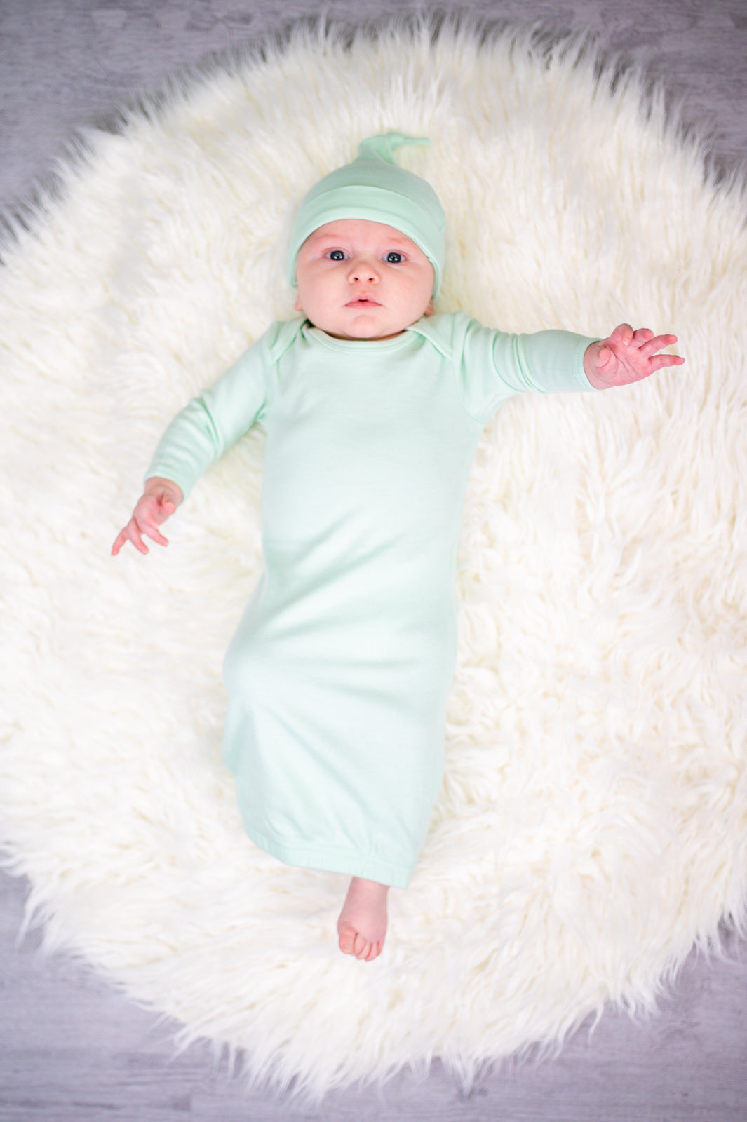 Unisex Long Sleeve Baby Gown