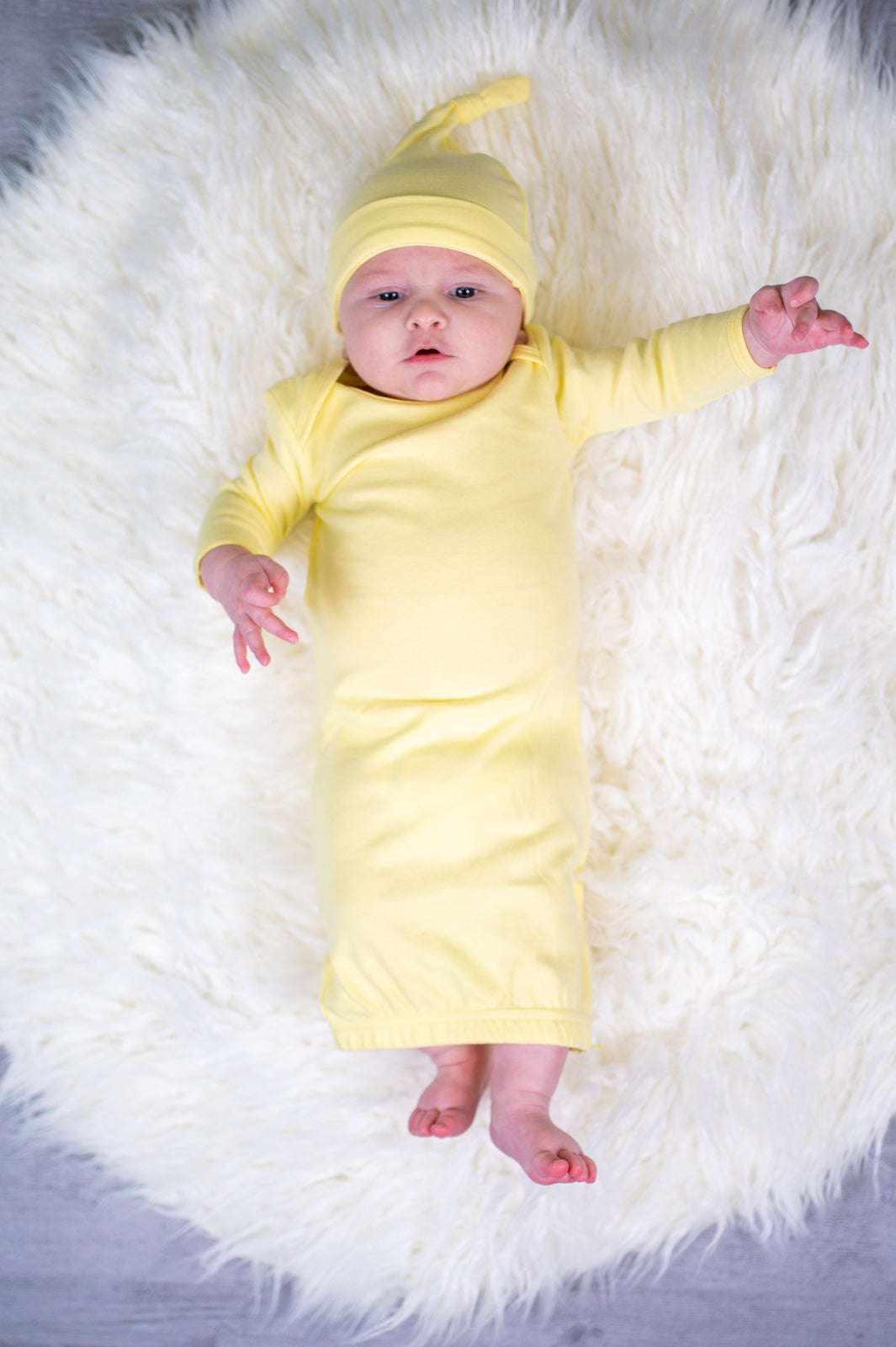 Unisex Long Sleeve Baby Gown