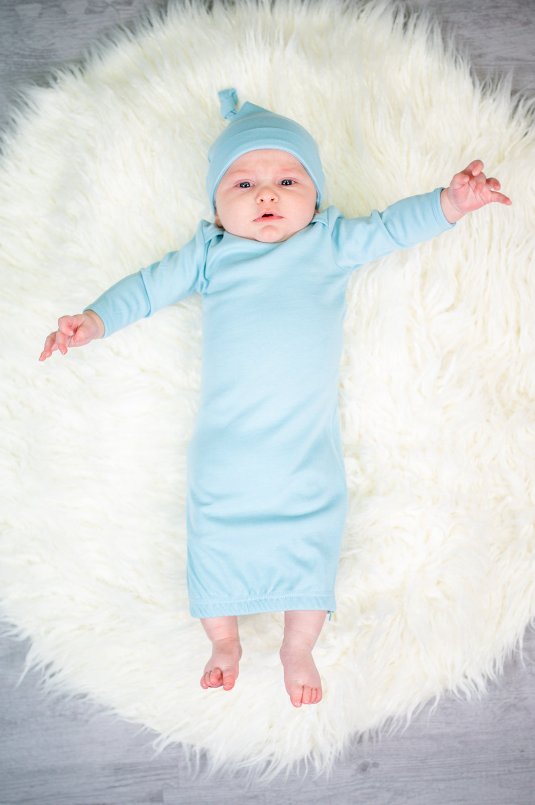 Unisex Long Sleeve Baby Gown