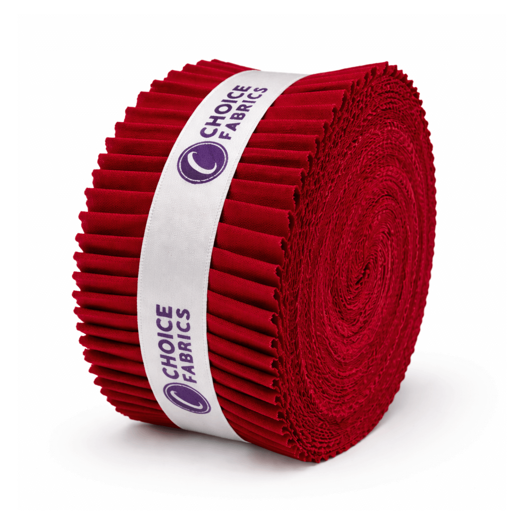 Supreme Solids - 2.5" Roll - Scarlet Red (40 Strips)
