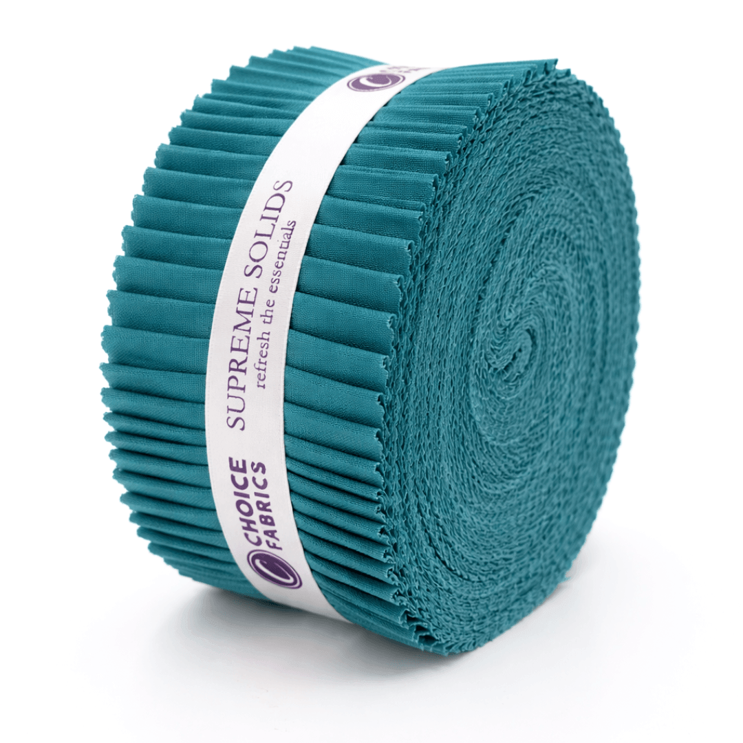 Supreme Solids - 2.5" Roll - Teal (40 Strips)