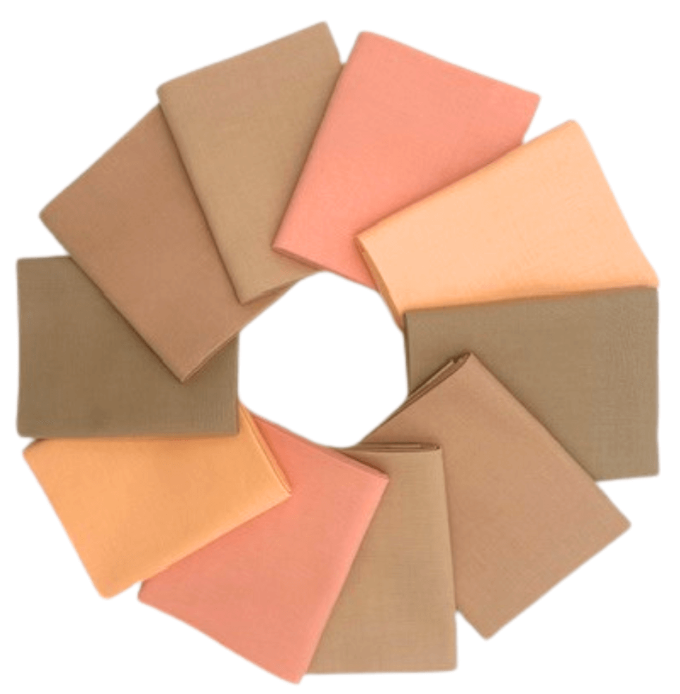 Supreme Solids - Fat Quarter Bundle - 10 pack (Peach Fuzz)