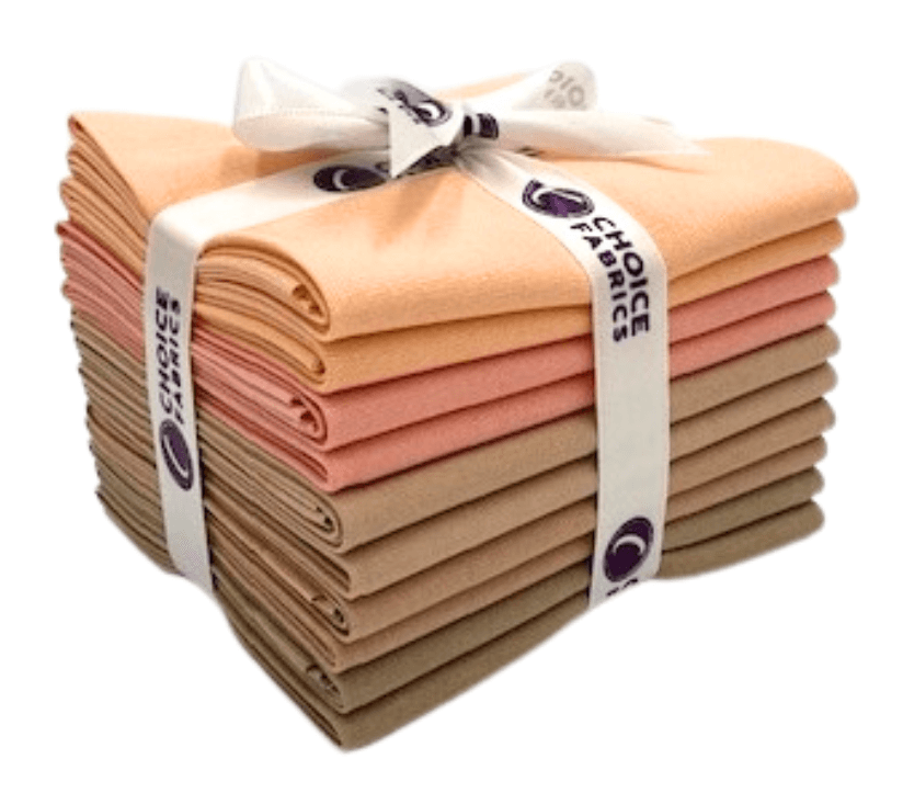 Supreme Solids - Fat Quarter Bundle - 10 pack (Peach Fuzz)