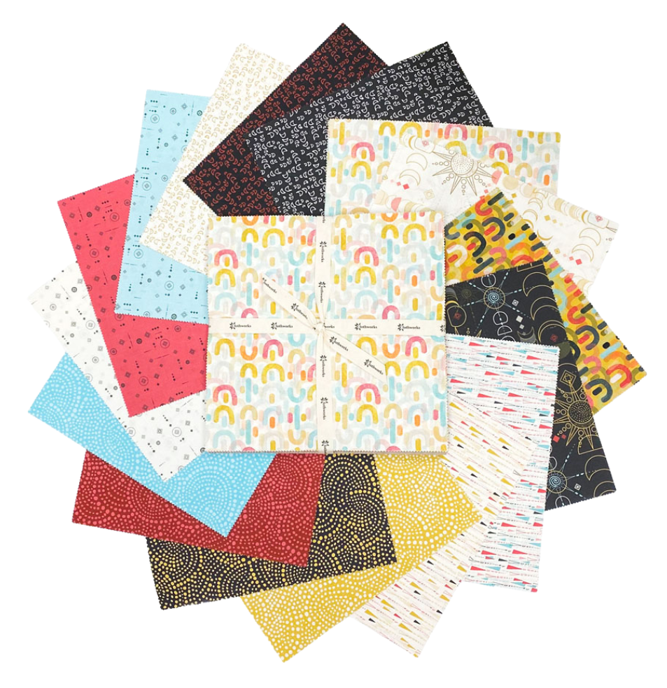 Mystical Sunshine by Clothworks - 5x5 Charm Pack (42 Cuts)