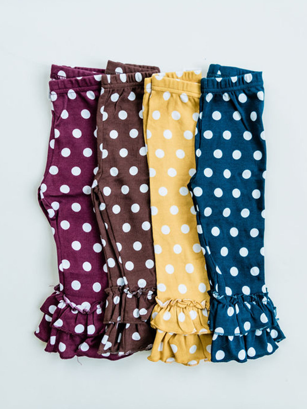 Girl's Polka Dot Ruffle Pants