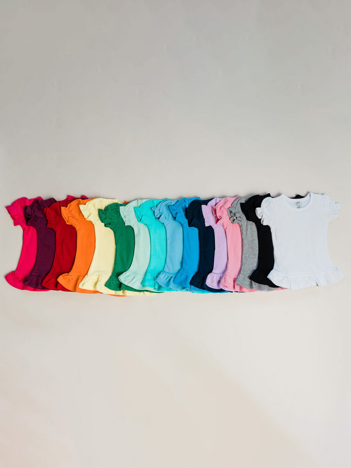 Girl's Short Sleeve Ruffle Shirt (12M-Toddler)