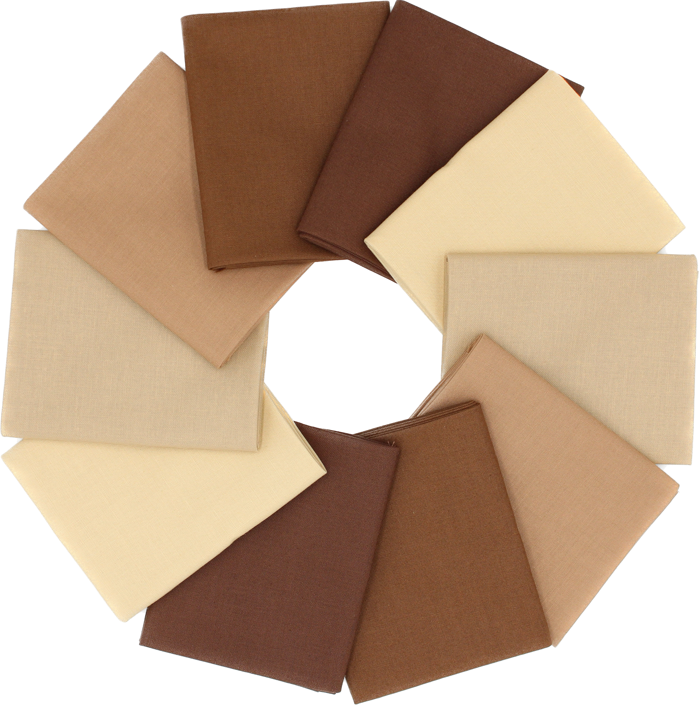 Supreme Solids - Fat Quarter Bundle - 10 pack (Shades of Brown)