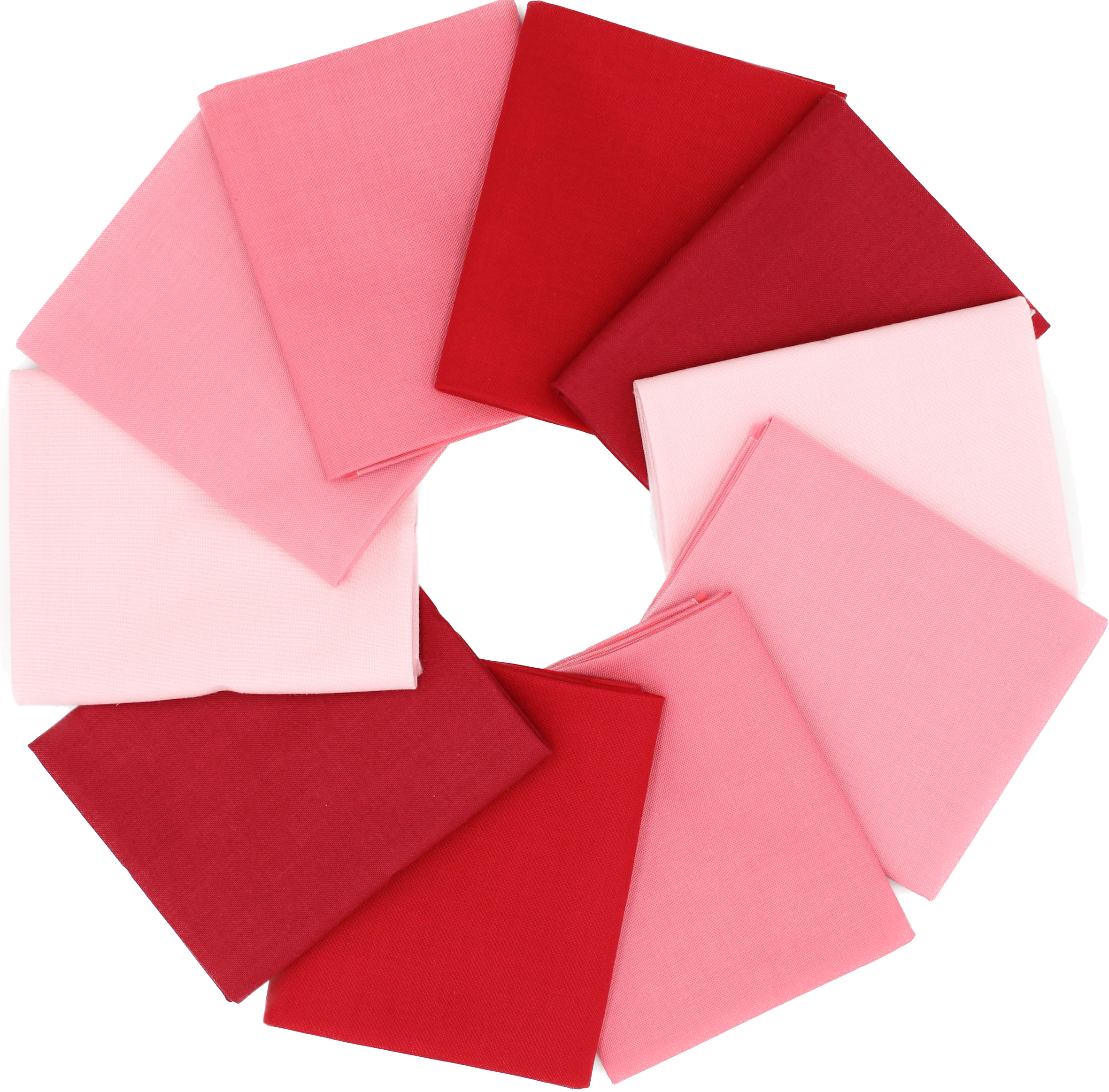Supreme Solids - Fat Quarter Bundle - 10 pack (Shades of Pink & Red)