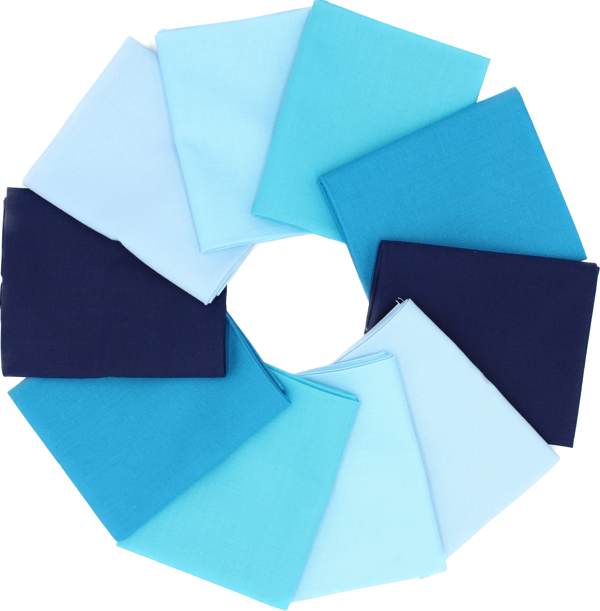 Supreme Solids - Fat Quarter Bundle - 10 pack (Shades of Blue)