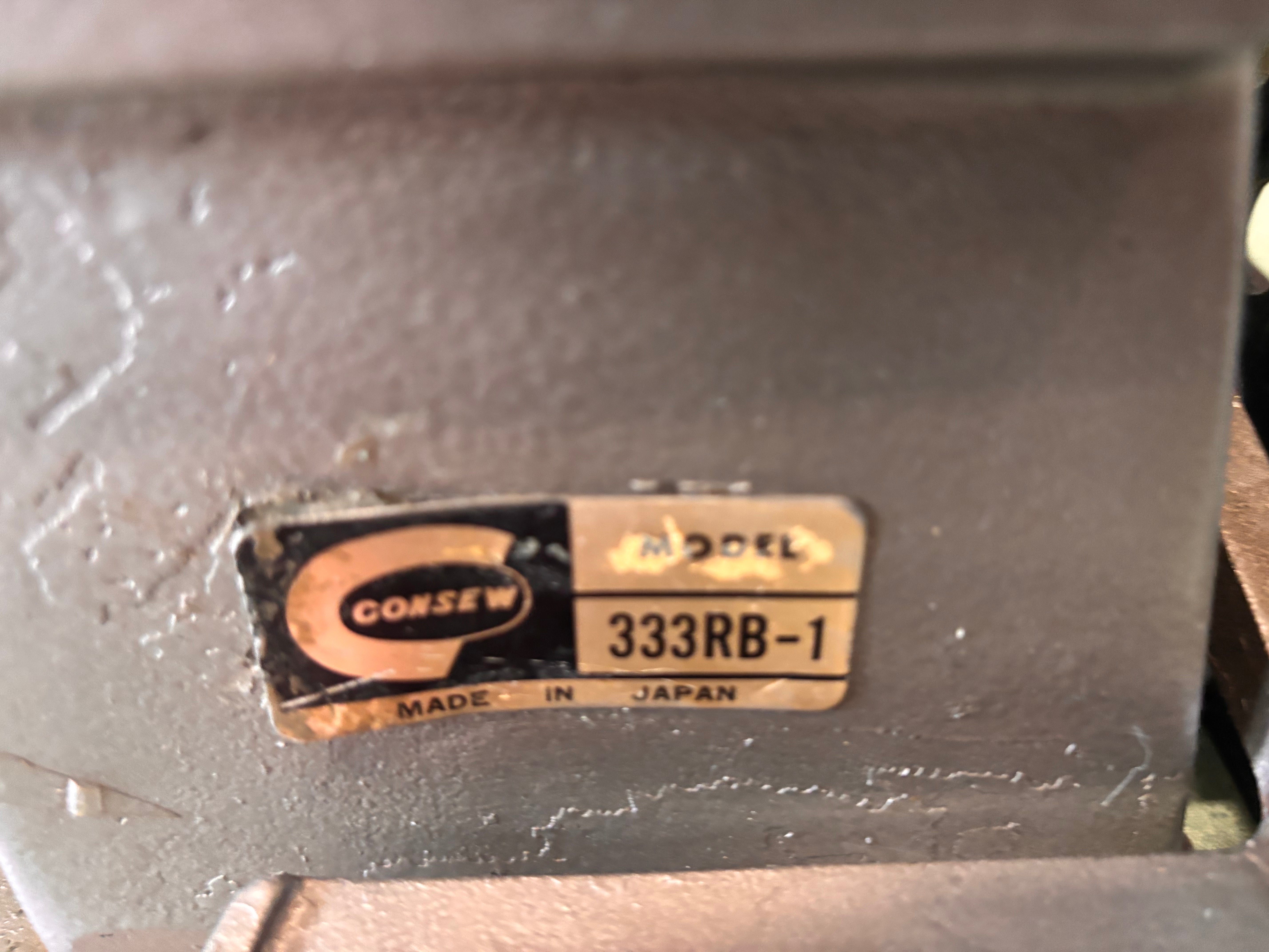 USED Consew 333 RB-1 W/PULLER 2 Needle Complete + Warranted