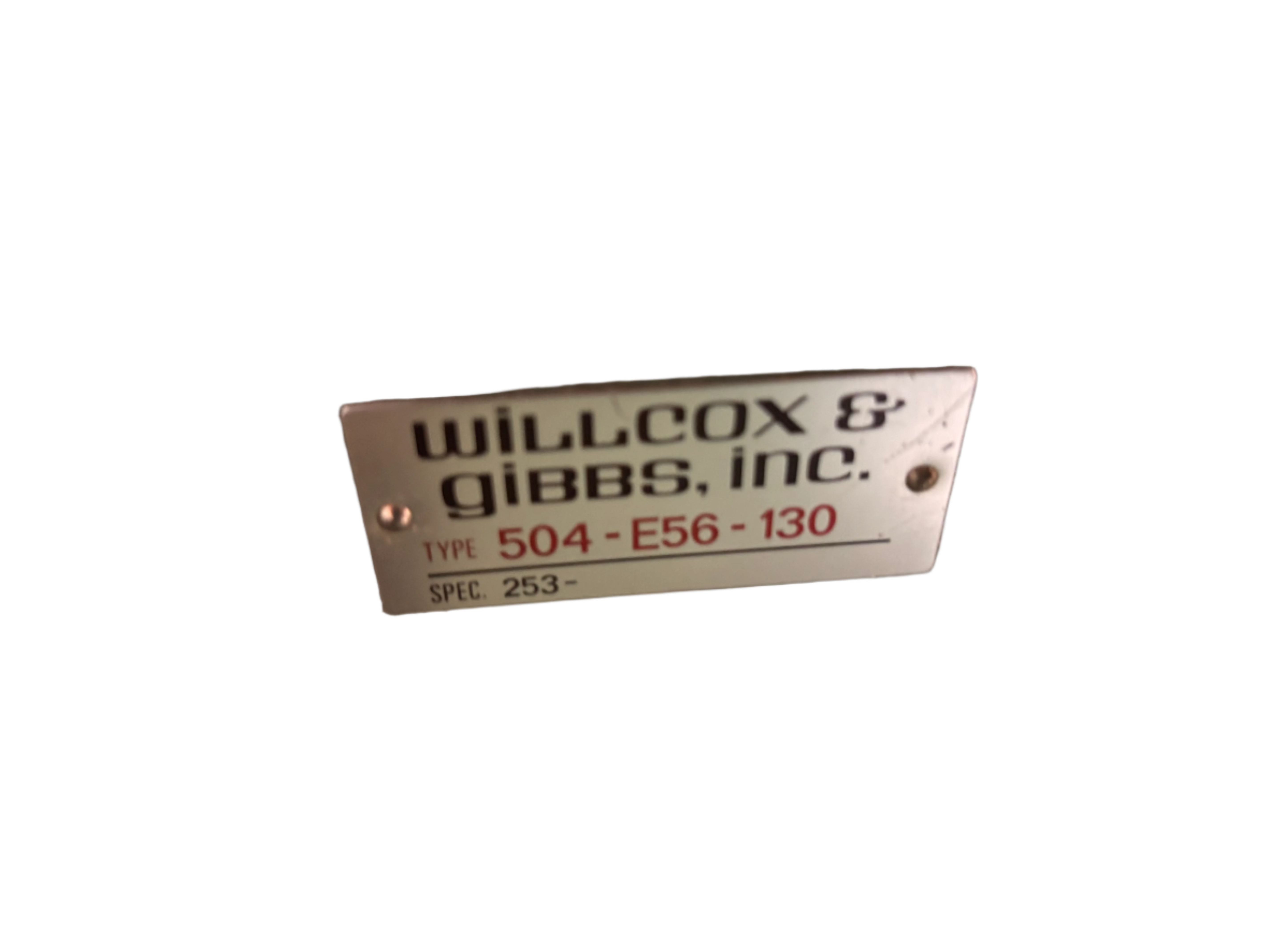 USED WILLCOX & GIBBS 504-E56-130 W/New Servo Motor USED WILLCOX & GIBBS 504-E56-130 W/New Servo Motor