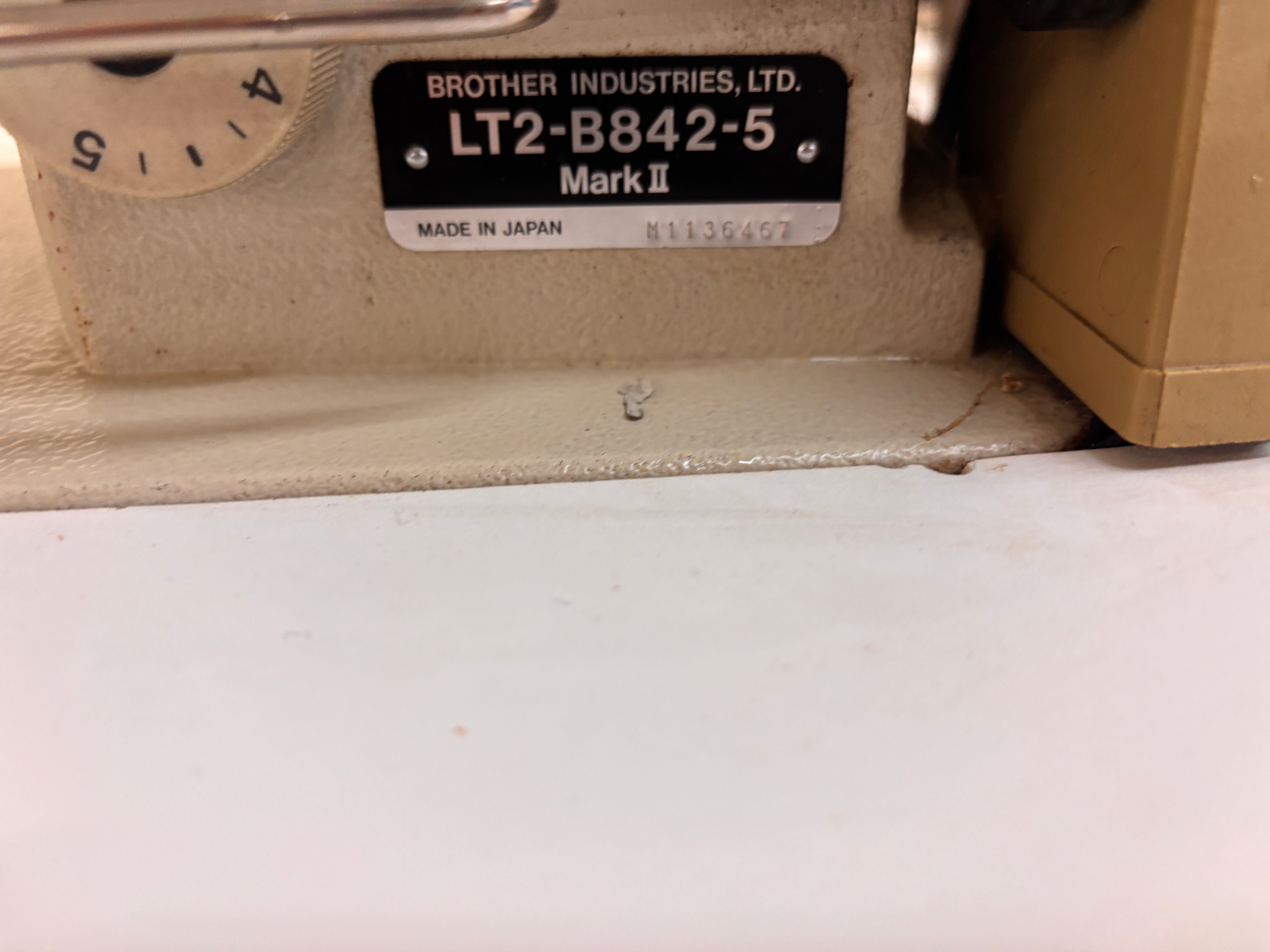 Used 2 Needle Brother LT2-B842-5