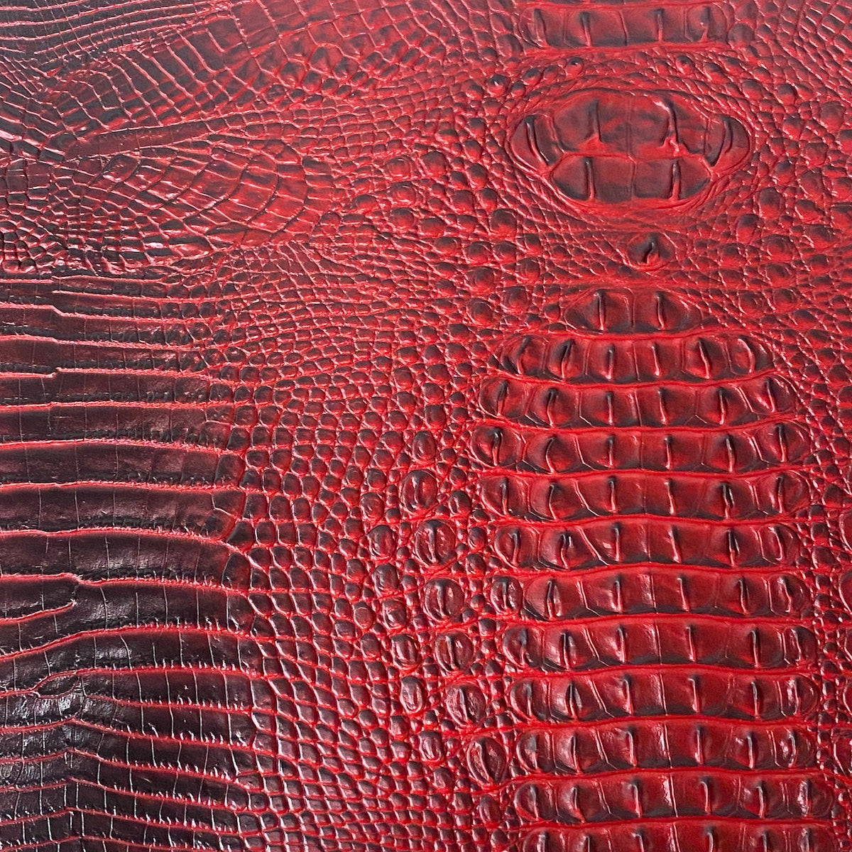 Amazon 3D Embossed Gator Faux Leather Vinyl Fabric