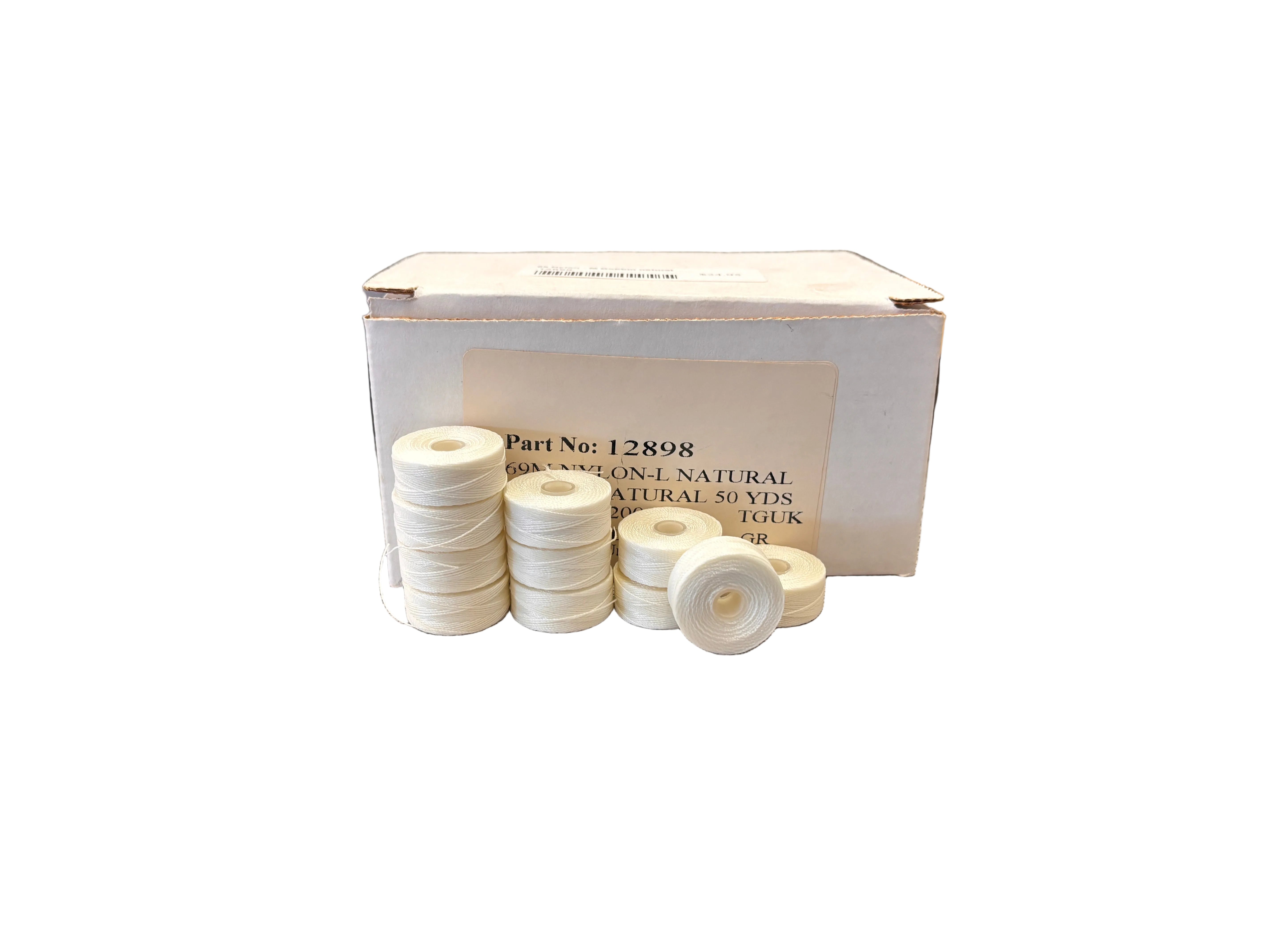 69 nylon-M Bobbin natural 72 Box # 12898