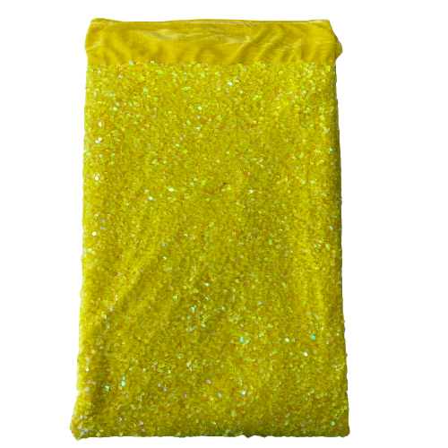 Sequins Embroidered Stretch Velvet Rodeo Fabric