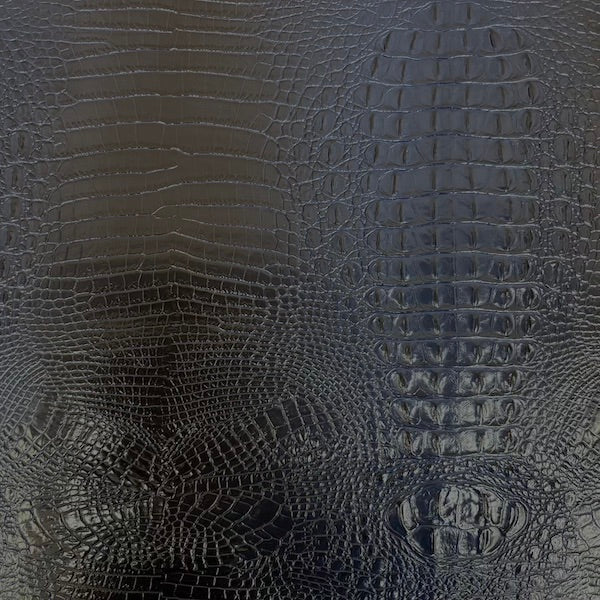 Amazon 3D Embossed Gator Faux Leather Vinyl Fabric