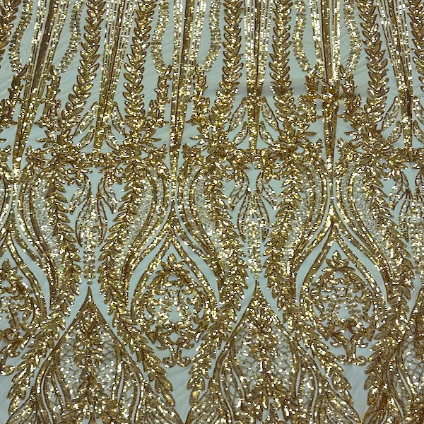 Anault Damask Stretch Sequins Fabric