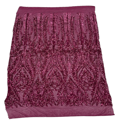 Anault Damask Stretch Sequins Fabric