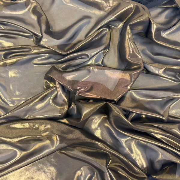Metallic Liquid Reflective Foil Chiffon Fabric