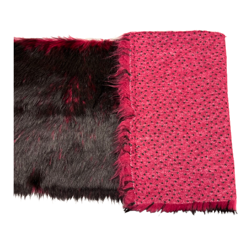 Husky Print Long Pile Shaggy Faux Fur Fabric