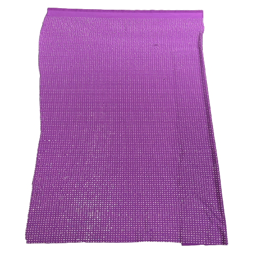Iridescent AB Rhinestone Spandex Fabric
