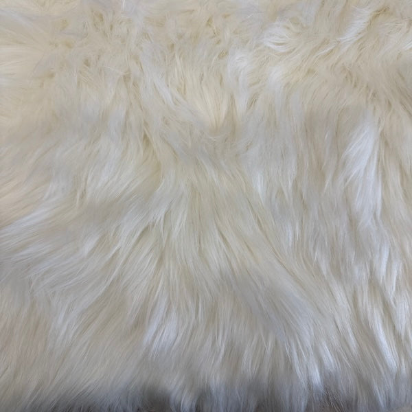 Husky Print Long Pile Shaggy Faux Fur Fabric