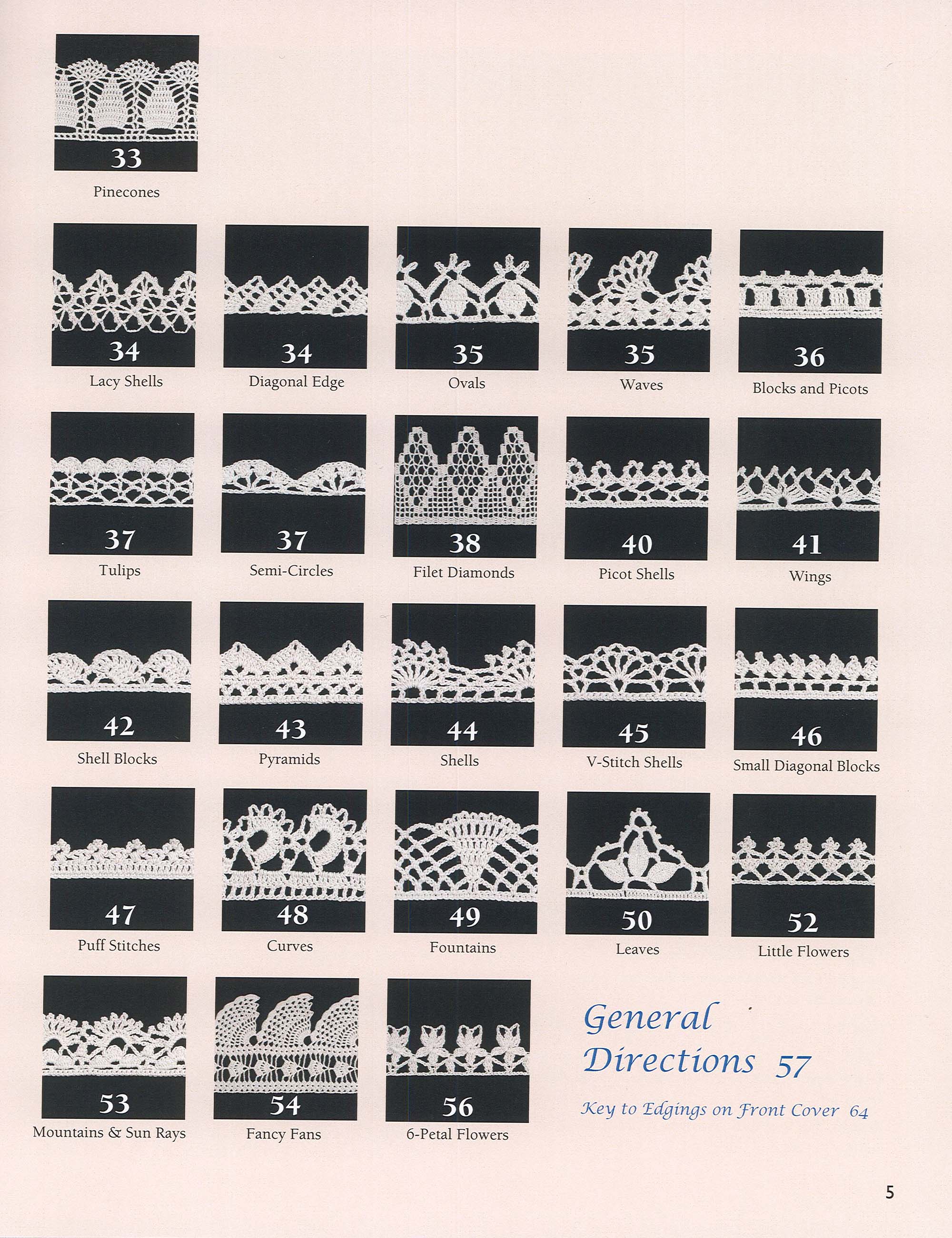 50 Fabulous Thread Crochet Edgings