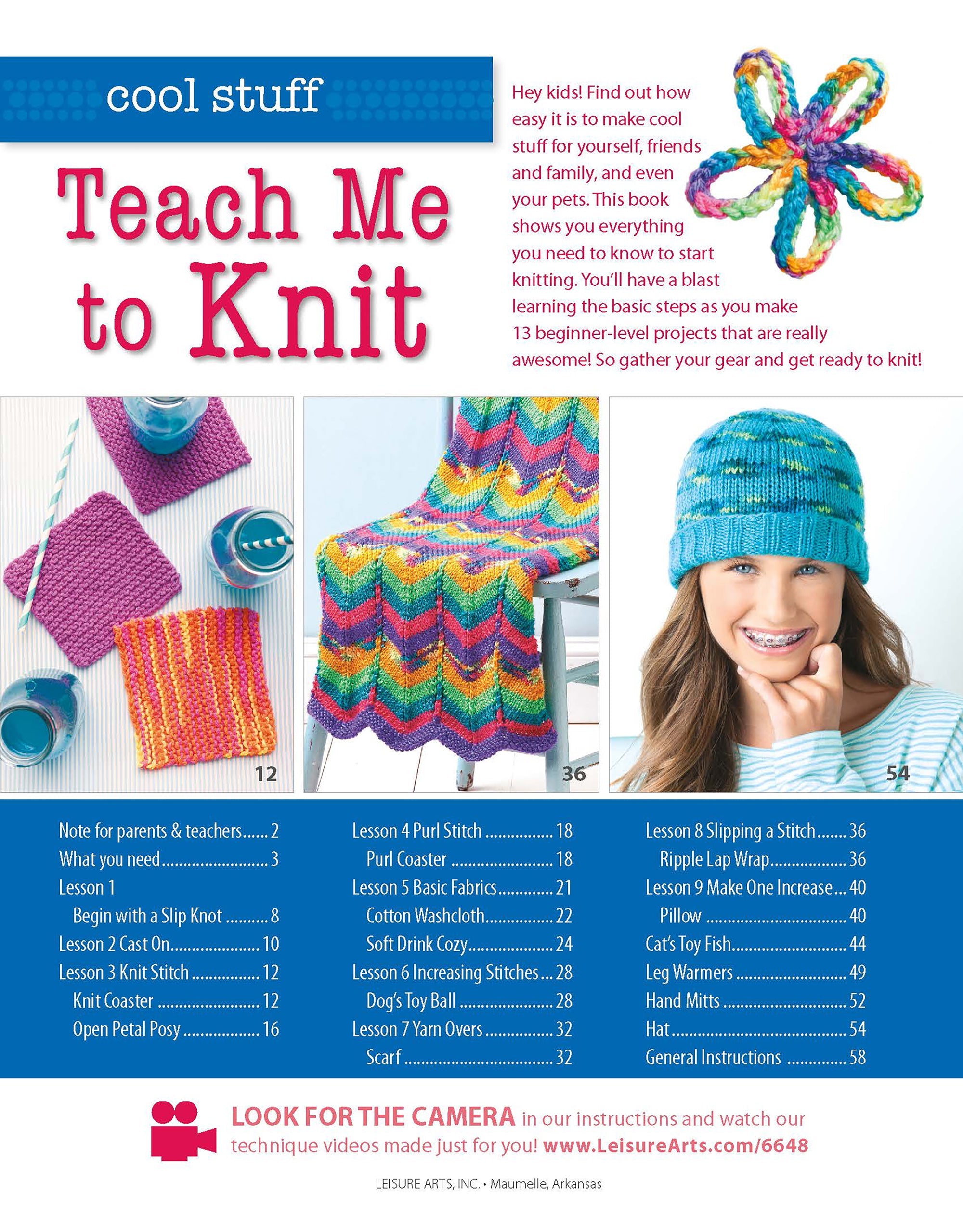 Cool Stuff Teach Me to Knit—13 Projects for Kids 9-14
