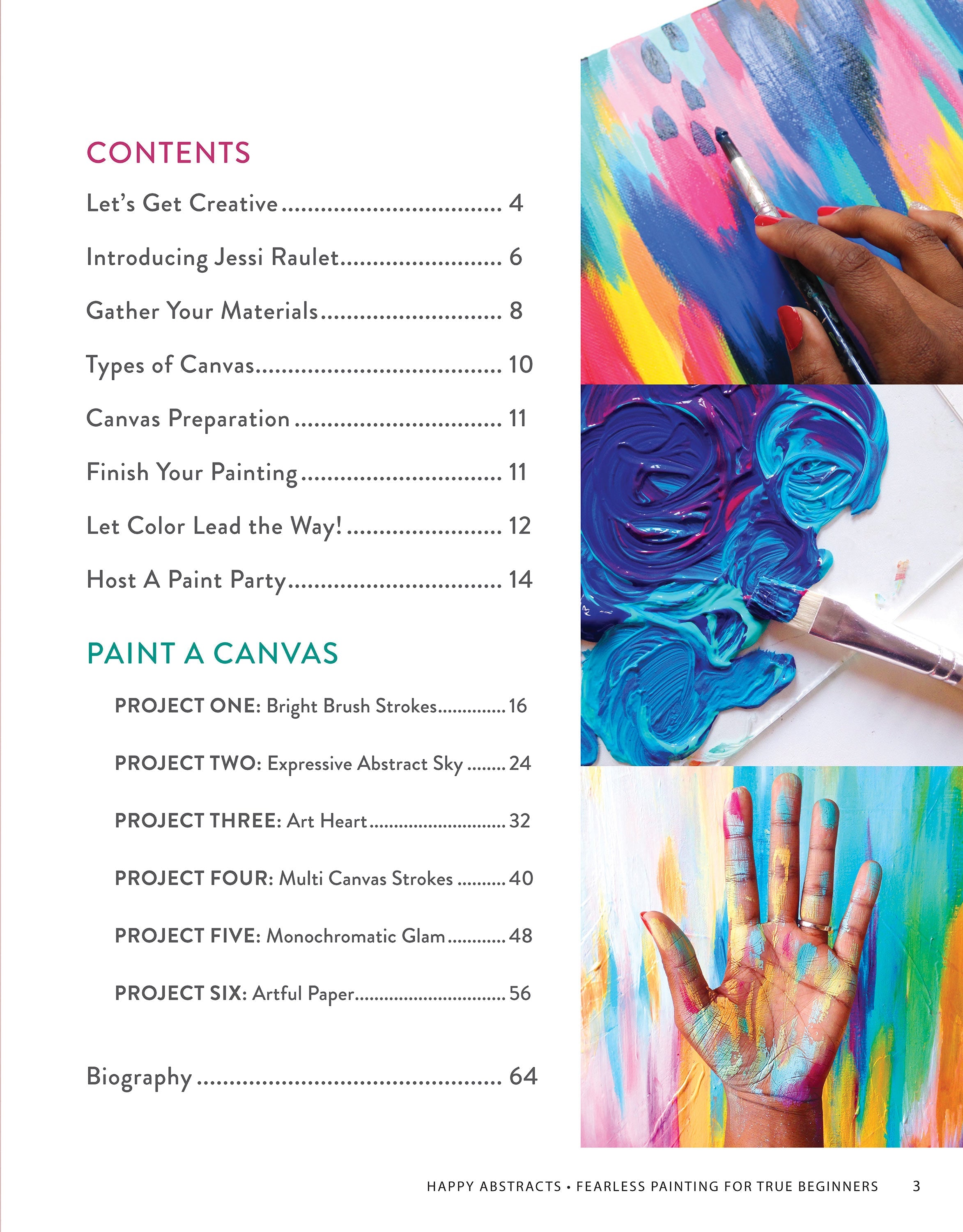 Happy Abstracts—Fearless Painting for True Beginners