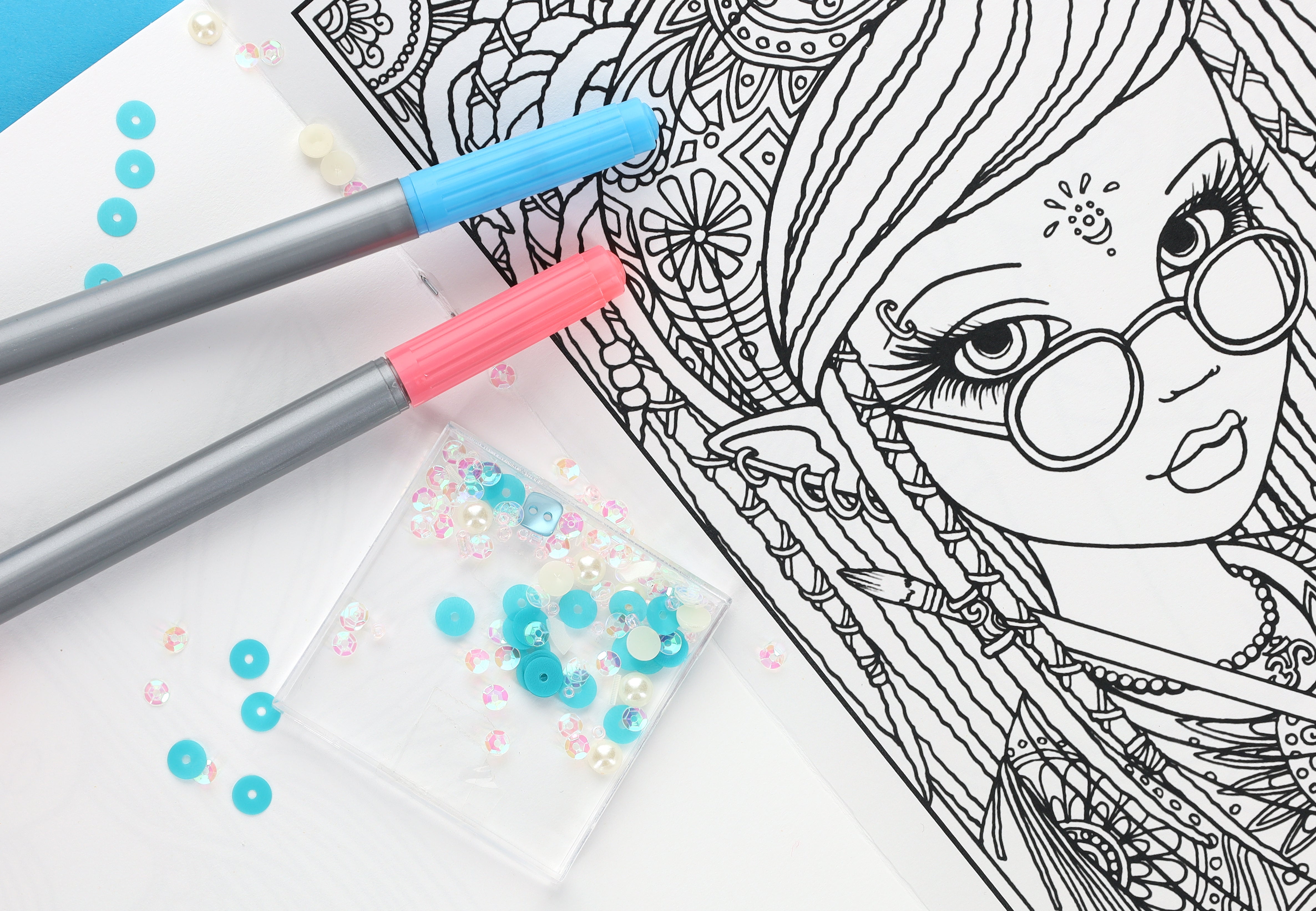 Be Yourself Coloring Book—24 Designs; Myka Jelina Coloring Collection