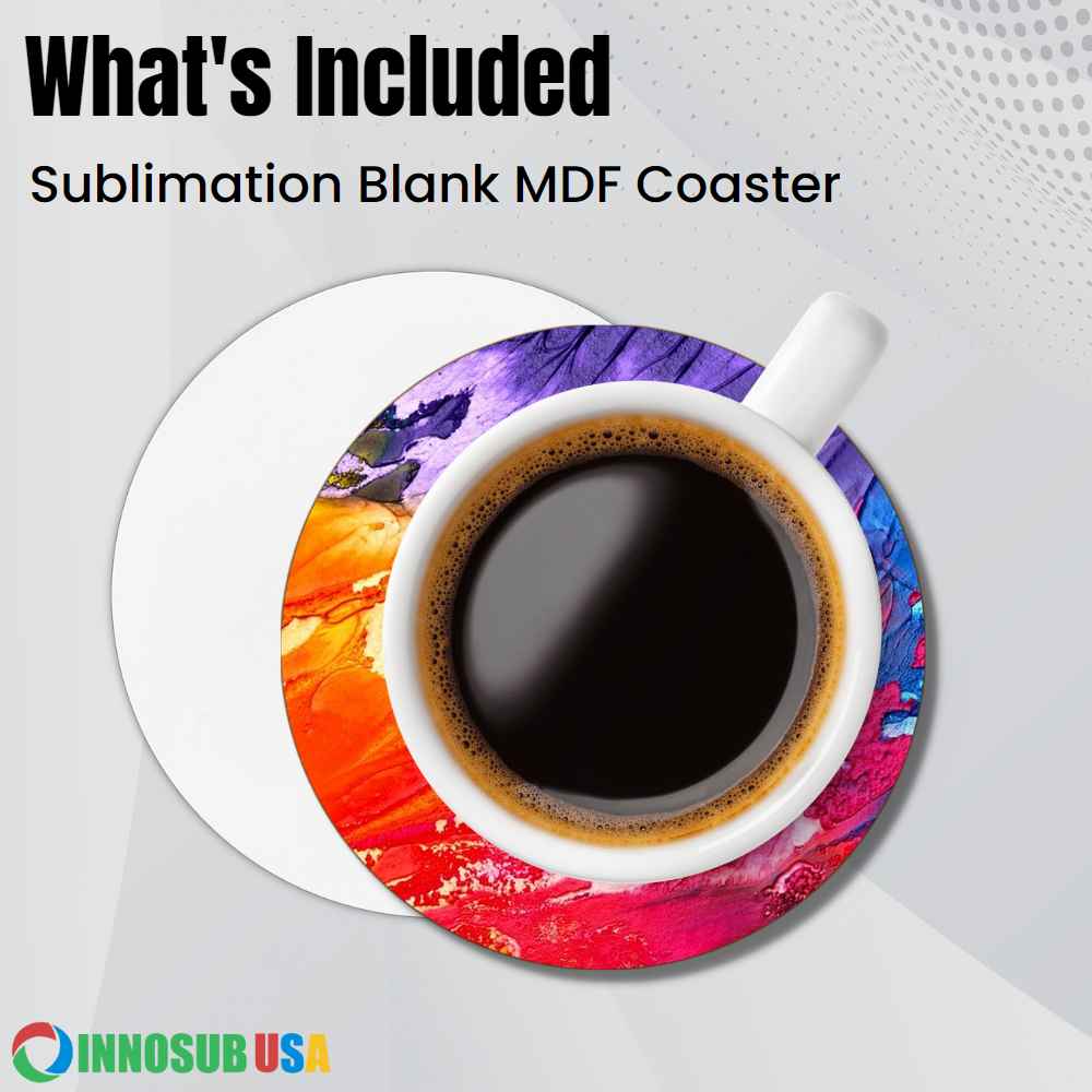 Sublimation MDF Coaster Blanks | Heat Press | Diy by INNOSUB USA
