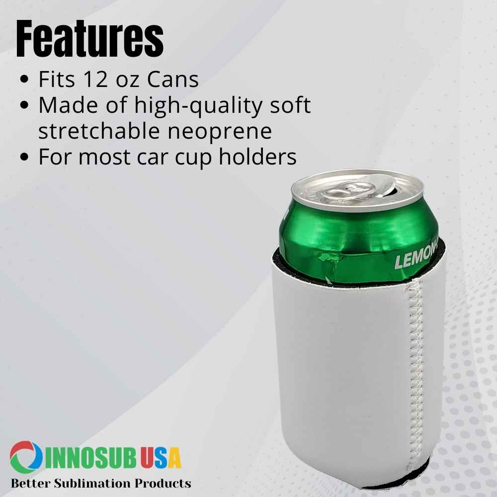 Sublimation Printing Neoprene 12 Oz Can Cooler Blanks | DIY Printing by INNOSUB USA
