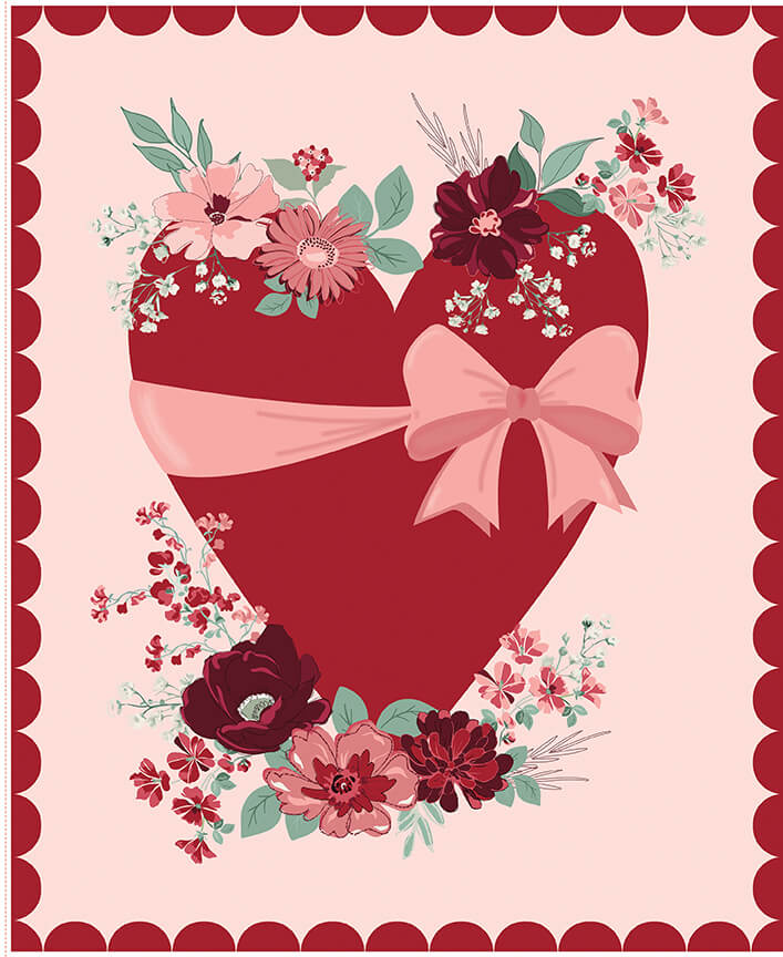 Love You Always - Heart Panel (35.5" x 43")
