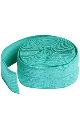 Fold-Over Elastic, Turquoise, 3/4" x 2 Yards