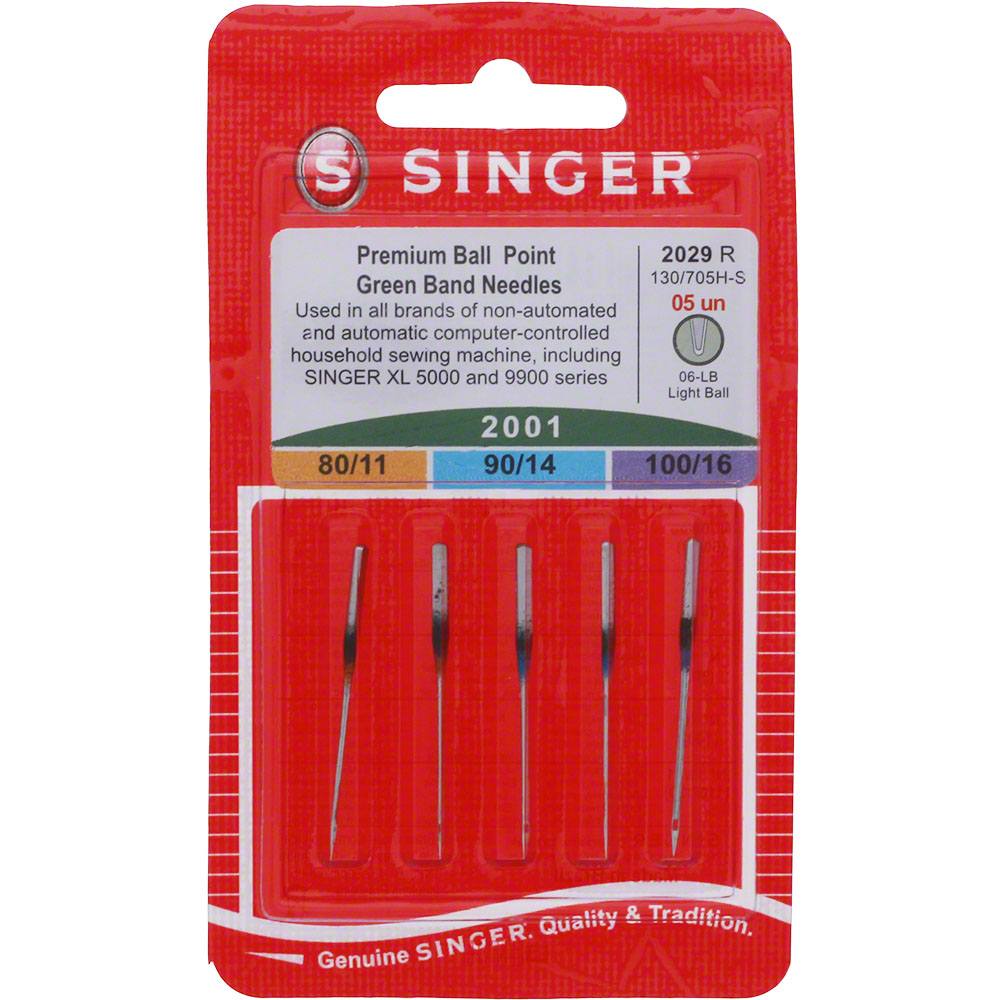 Ball Point Needles (5pk), Singer Style #S2001-AS