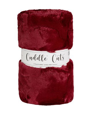 Luxe Cuddle 2 Yard Cut - Hide Merlot