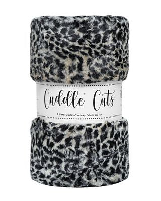 Luxe Cuddle 2 Yard Cut - Cheetah Taupe