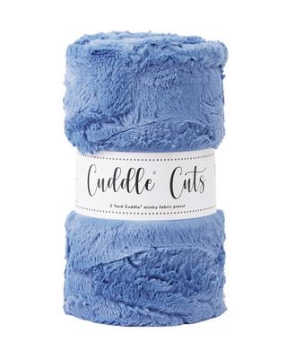 Luxe Cuddle 2 Yard Cut - Hide Bluebell