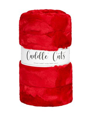 Luxe Cuddle 2 Yard Cut - Hide Cardinal